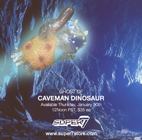 Ghost of Caveman Dinosaur Vinyl Figure by Josh Herbolsheimer