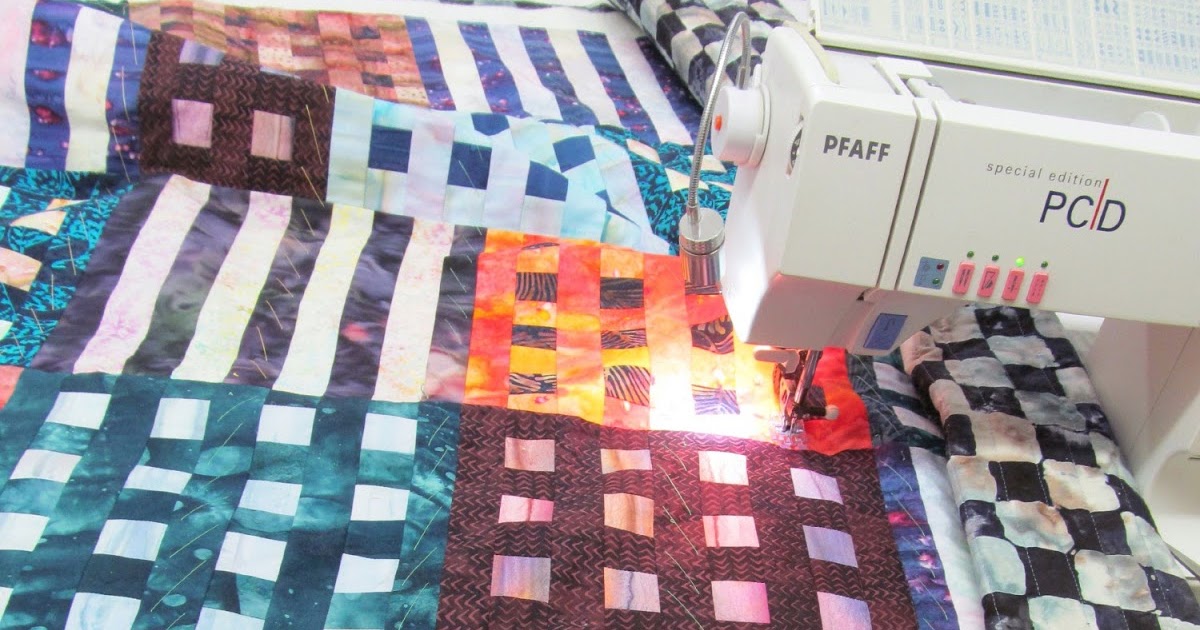 Exuberant Color Still quilting............