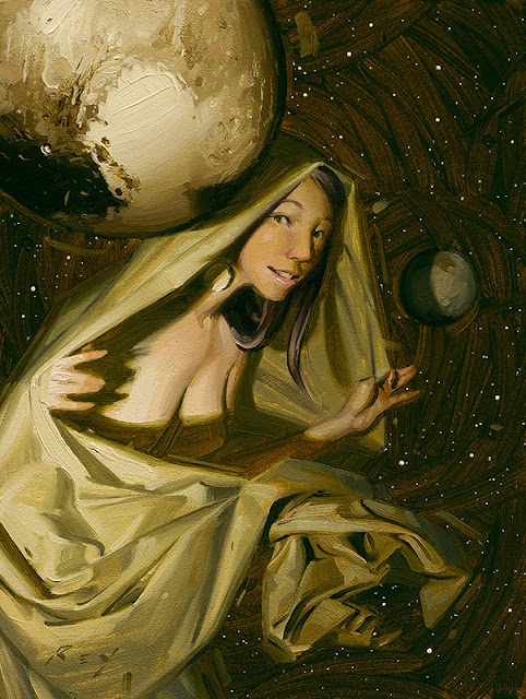 Pluto Unveiled, Study by Rob Rey - robreyfineart.com