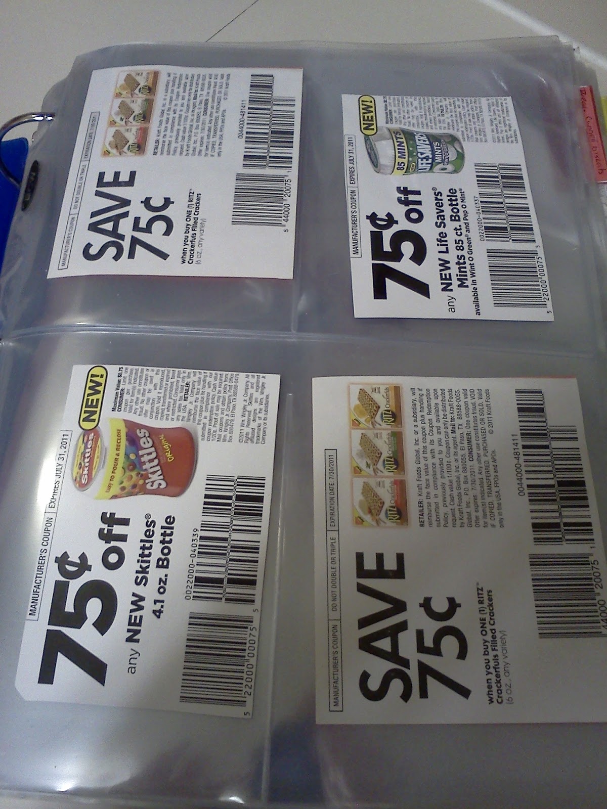 Louise Morgan: Coupon Sleeve Pages for Binders