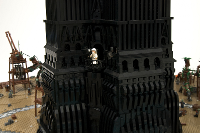 LEGO recreación de la batalla de Isengard