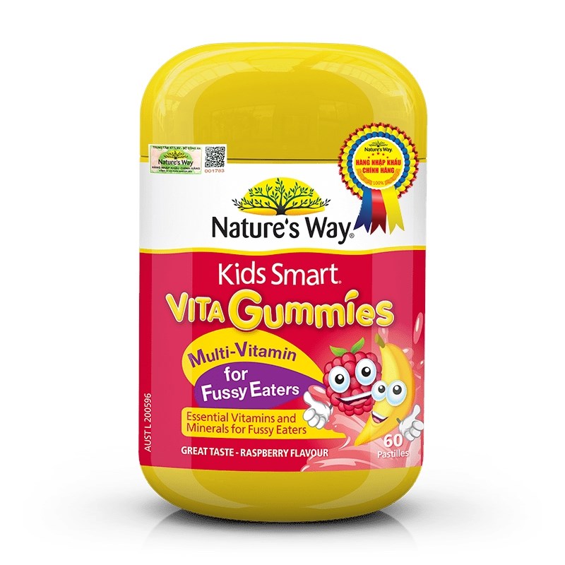 Nature’s way Kẹo vitamin tổng hợp Kids Smart Gummies Fussy Eaters 60 viên.