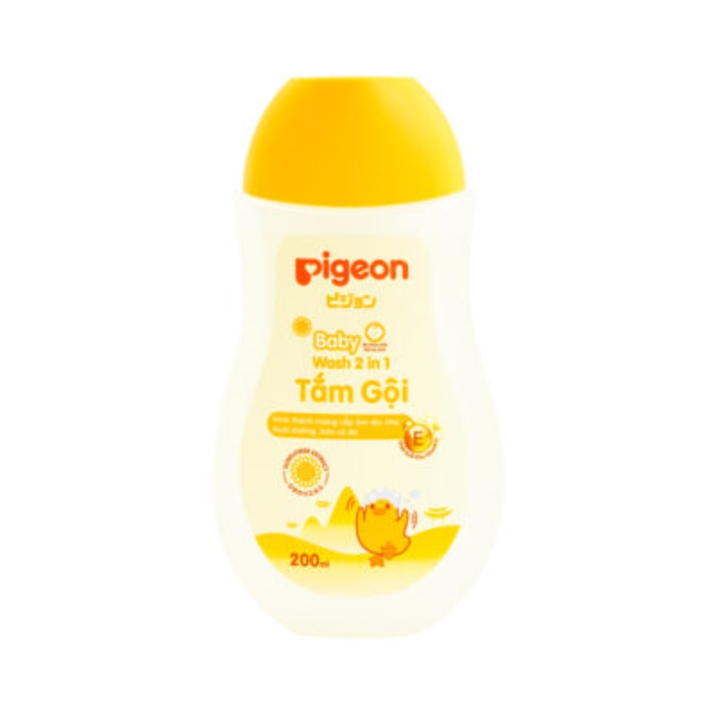 Sữa tắm gội dịu nhẹ Pigeon hoa hướng dương 200ml 2in1