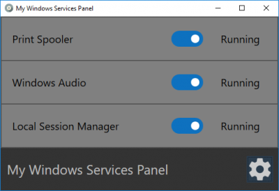 Mijn Windows Services-paneel