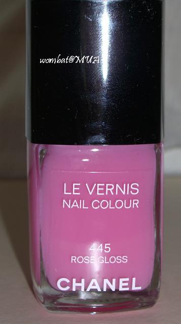 Blushed Wombat...: Chanel Le Vernis Nail Colour ROSE GLOSS #445 swatch ...