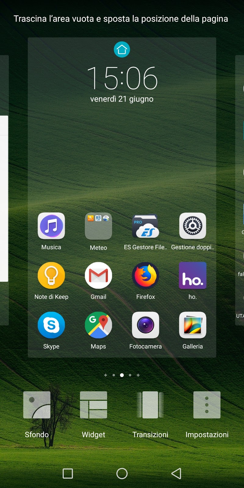 Esperienze Utili Huawei Honor Scorciatoia per Gestione Doppia SIM