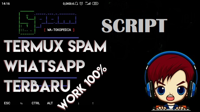 Script Termux Spam WA Unlimited 2021 - Cara1001