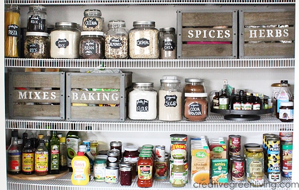 Pantry Organization with Mason Jars - Farmhouse on Boone