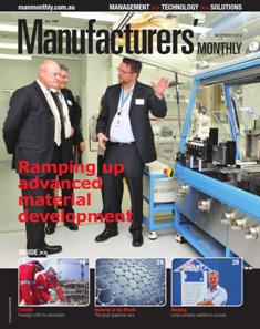 Manufacturers' Monthly - November 2014 | ISSN 0025-2530 | CBR 96 dpi | Mensile | Professionisti | Tecnologia | Meccanica
Recognised for its highly credible editorial content and acclaimed analysis of issues affecting the industry, Manufacturers' Monthly has informed Australia’s manufacturing industries since 1961. With a circulation of over 15,000, Manufacturers' Monthly content critical information that senior & operational management need, covering industry news, management, IT, technology, and the lastest products and solutions.