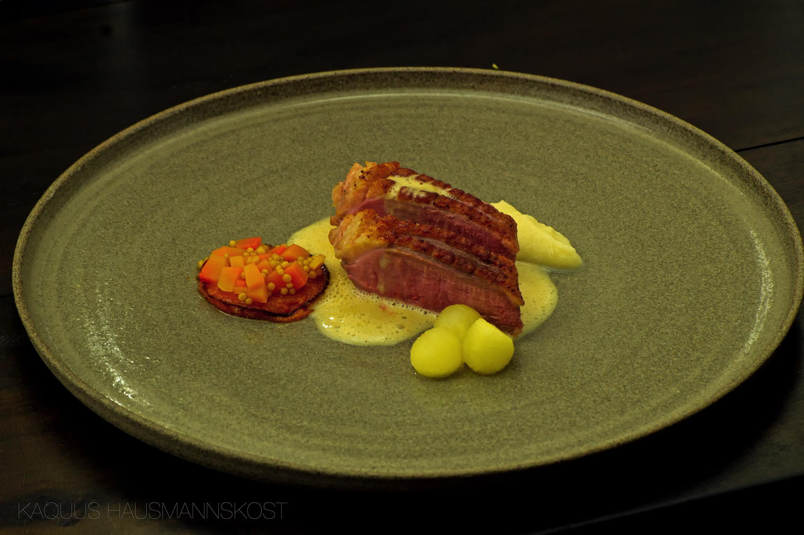 KAQUUS HAUSMANNSKOST: Entenbrust mit Apfel und Kürbis KAQUUS HAUSMANNSKOST: Entenbrust mit Apfel und Kürbis