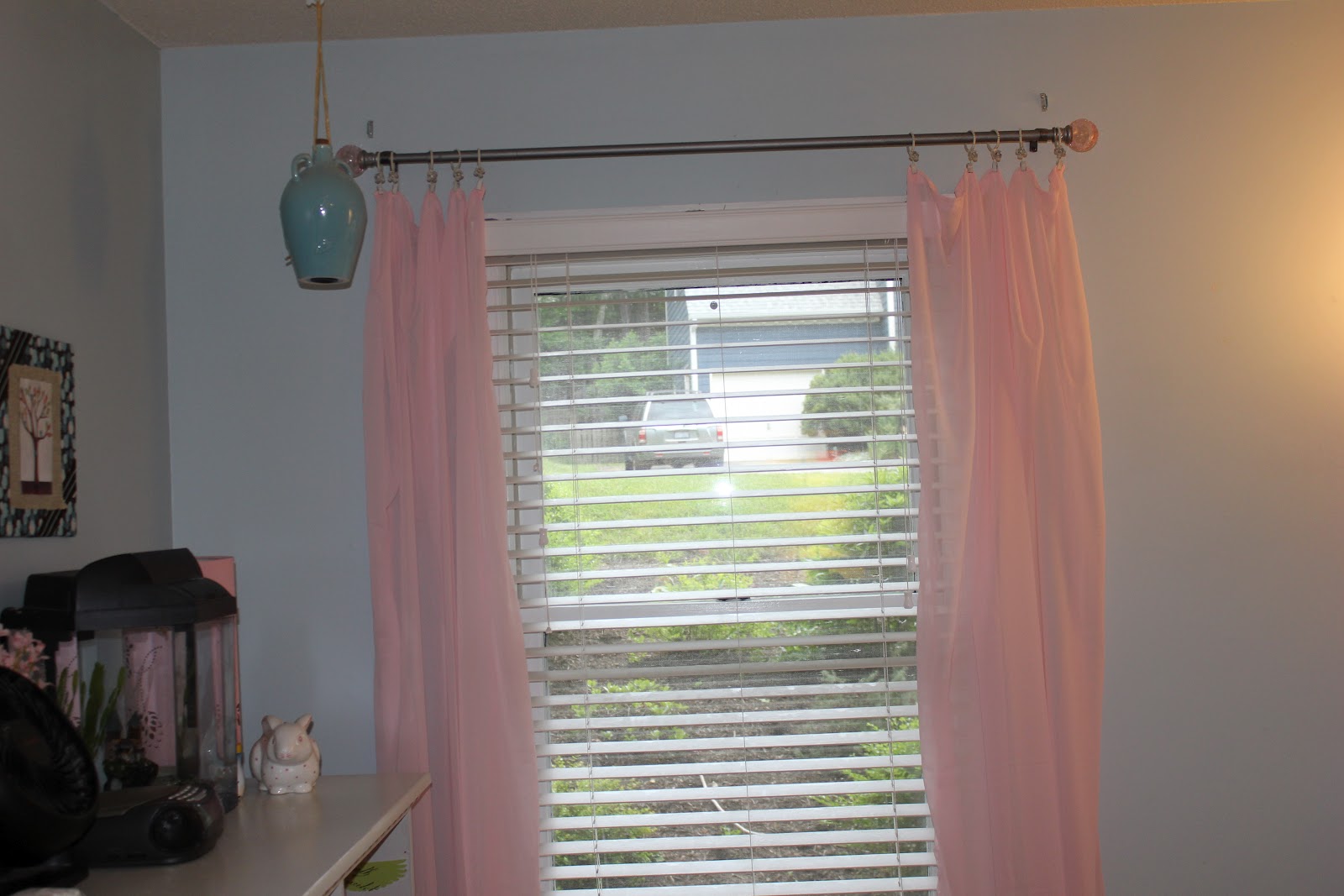 Peahen Pad Sheer Pink Nursery Curtains