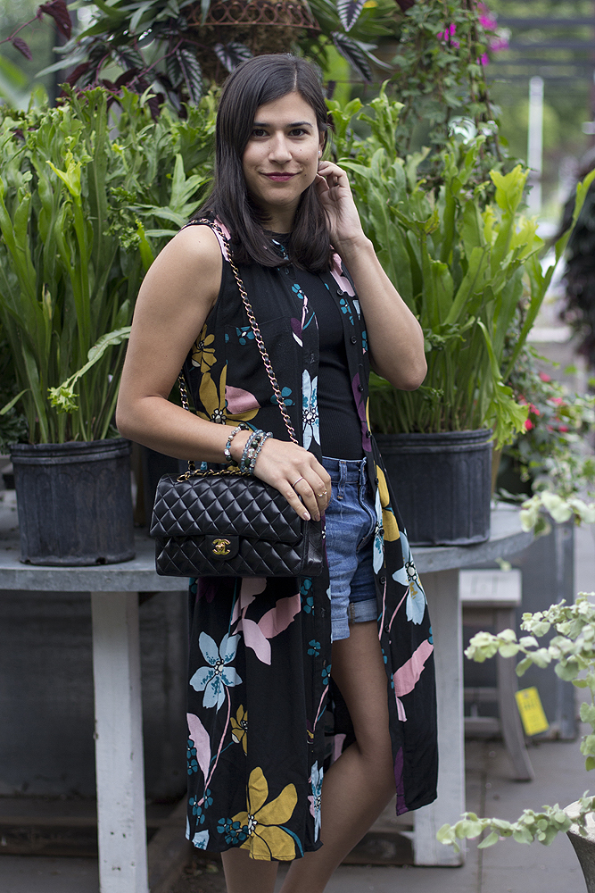 {outfit} Easy Day to Night Look with a Floral Shirt Dress | Closet ...