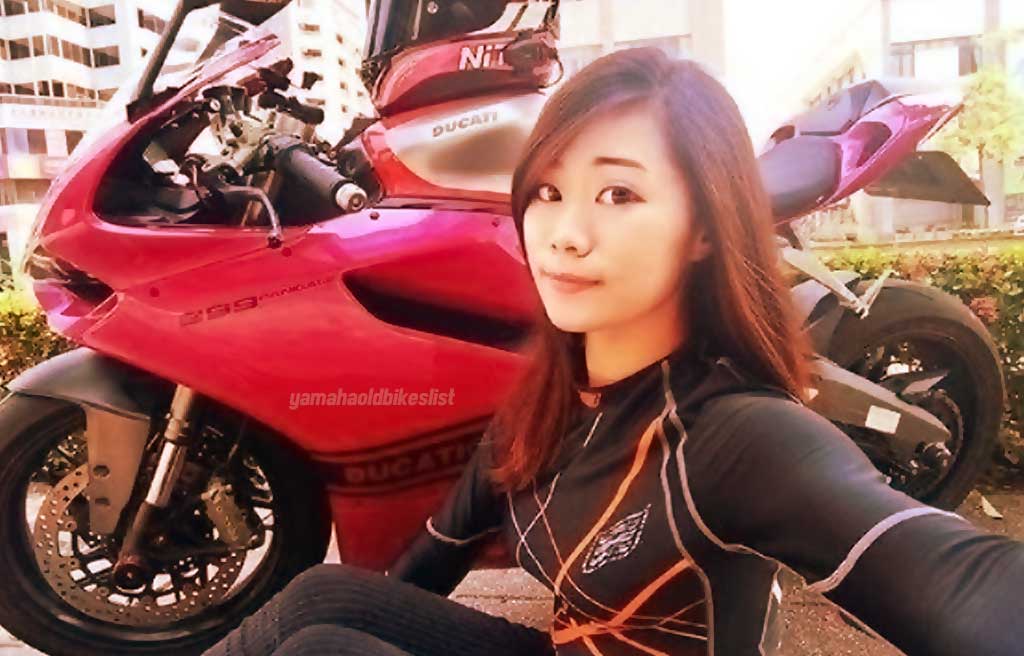 asian biker girl