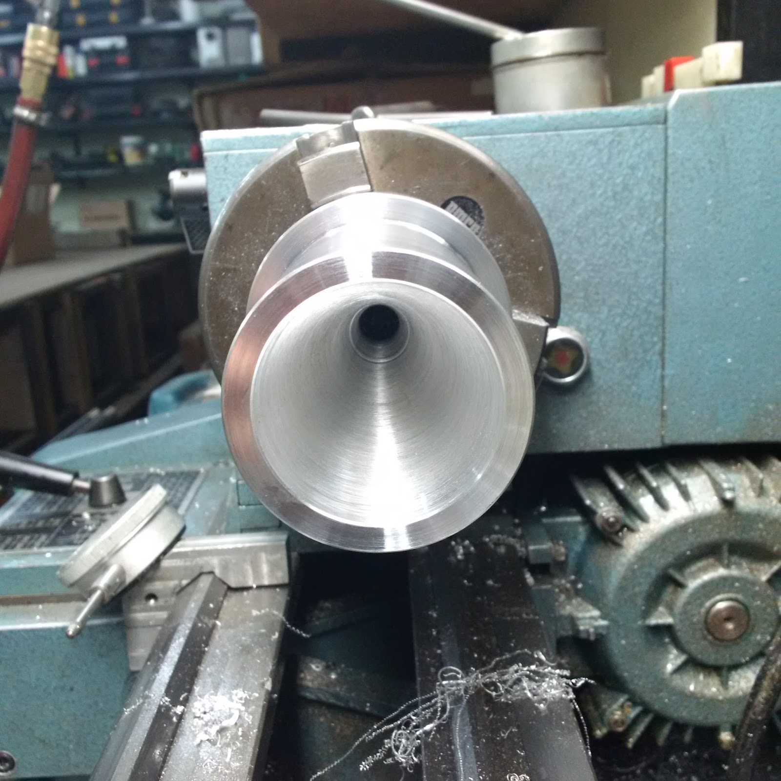 Another Day Another Project Cup Chuck For Bag Pipe Manufacturing