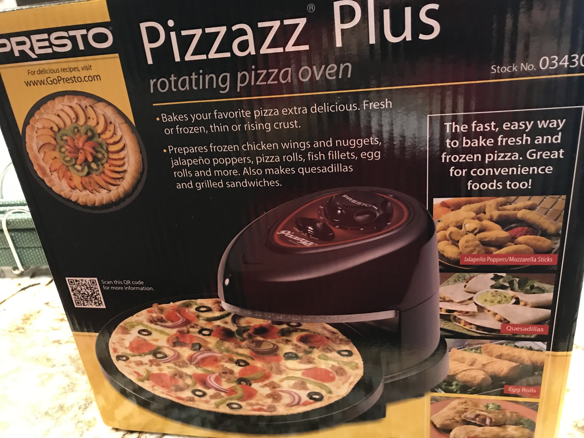 Pizza Quixote Review Presto Pizzazz Plus Rotating Pizza Oven