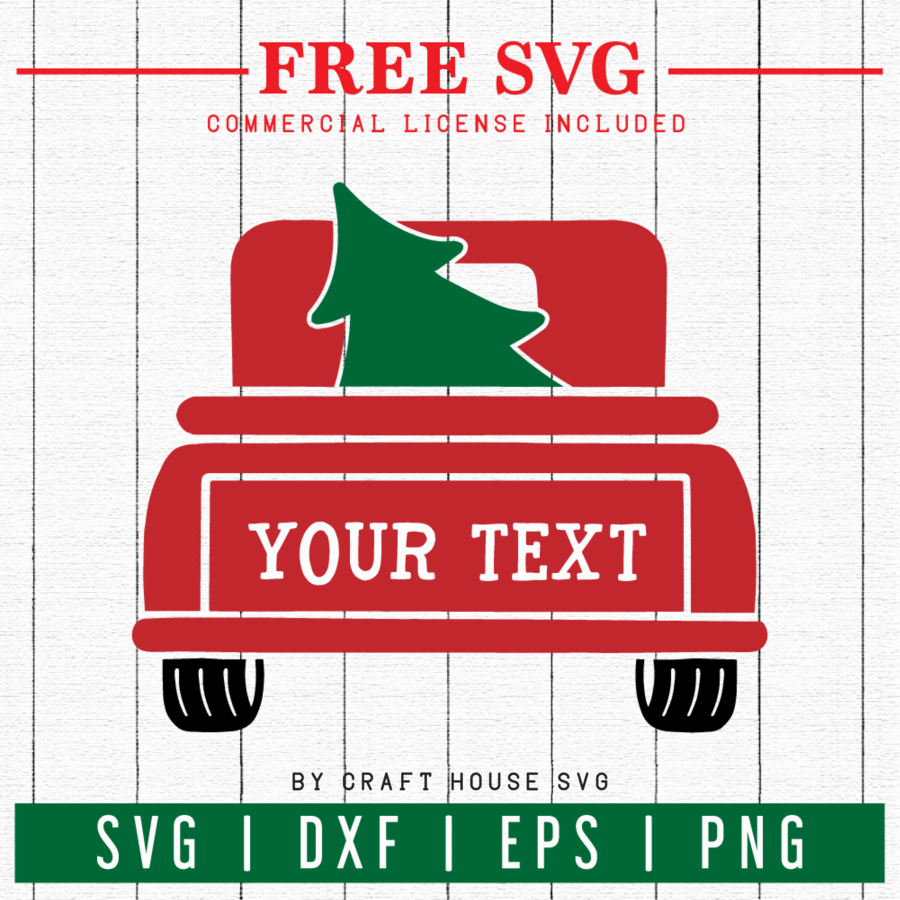 Download Where To Find Free Christmas Themed Little Red Truck Svgs SVG Cut Files