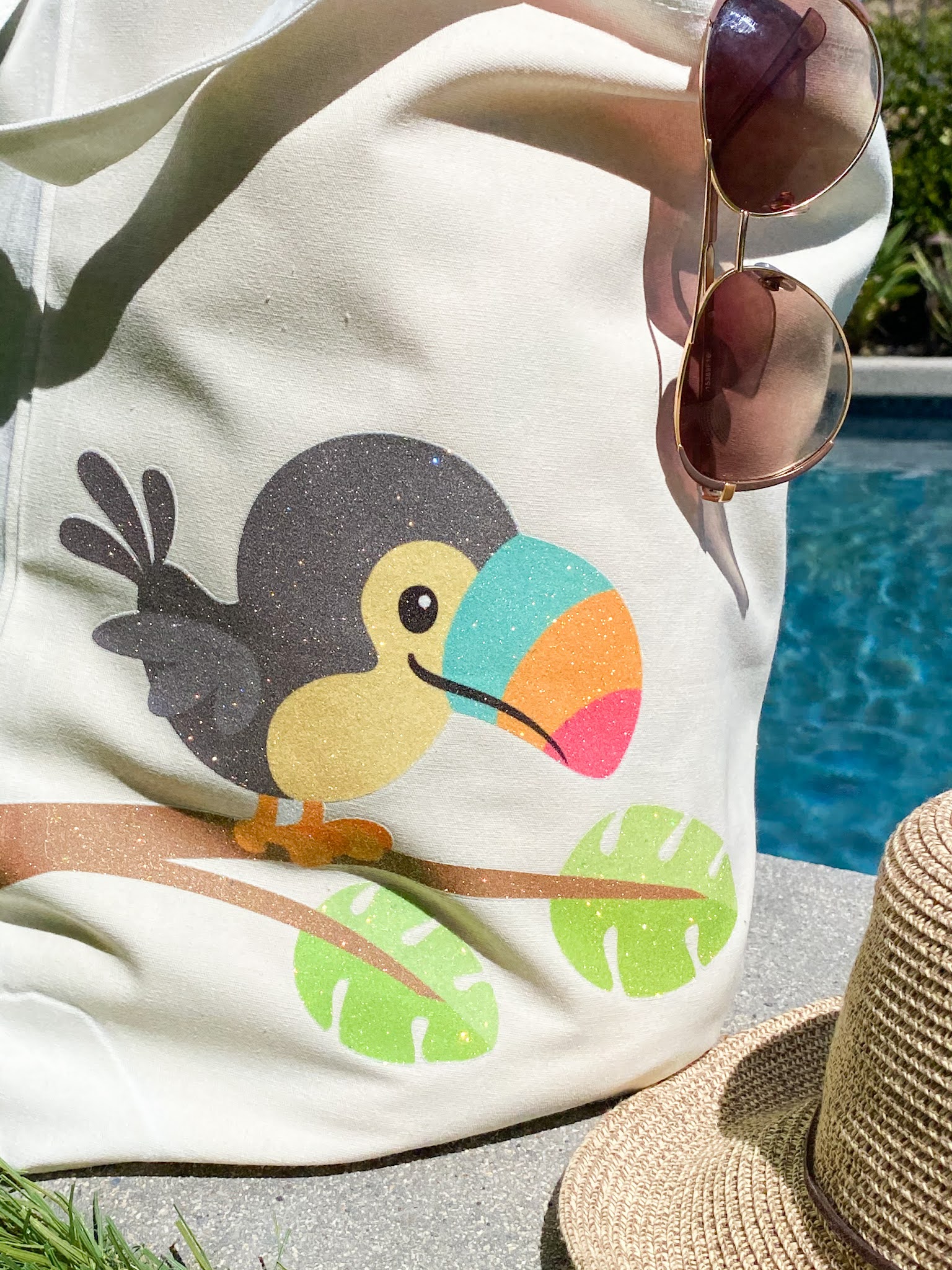 Sublimate on Cotton Using White Glitter HTV Silhouette School