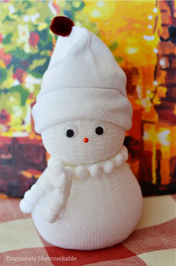 DIY Easy No Sew Sock Snowman