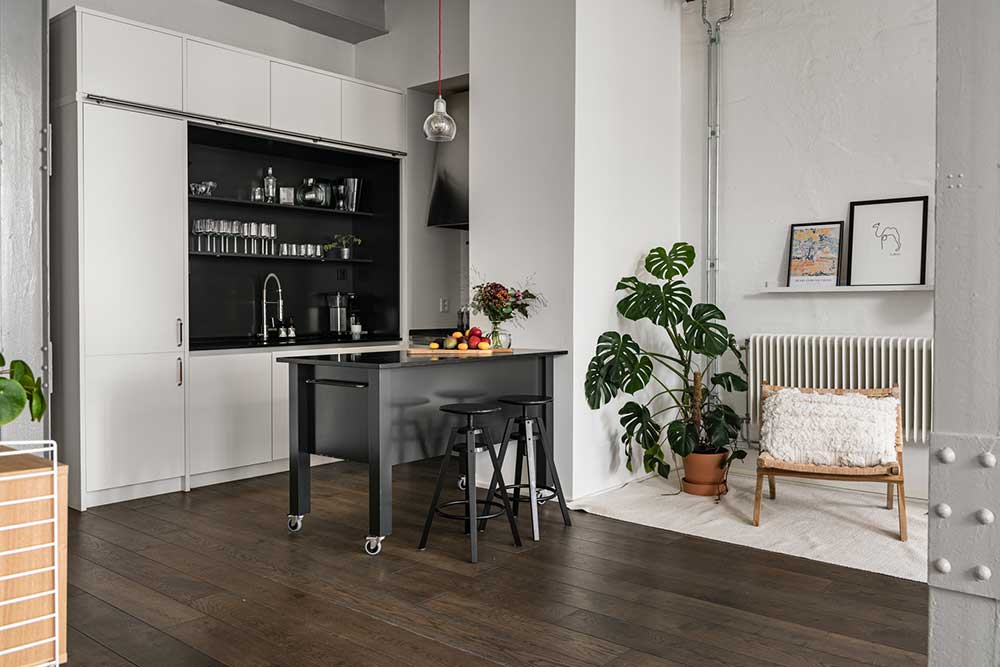 Loft semplice in stile scandinavo