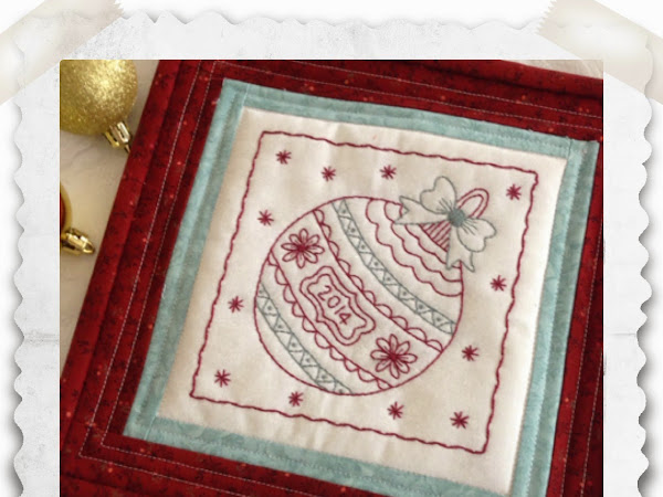 Christmas Bauble-Free Stitchery Pattern