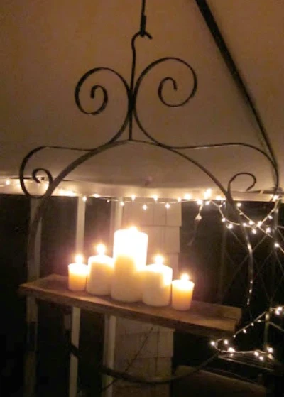 How to turn a bird perch into a candle chandy. homeroad.net