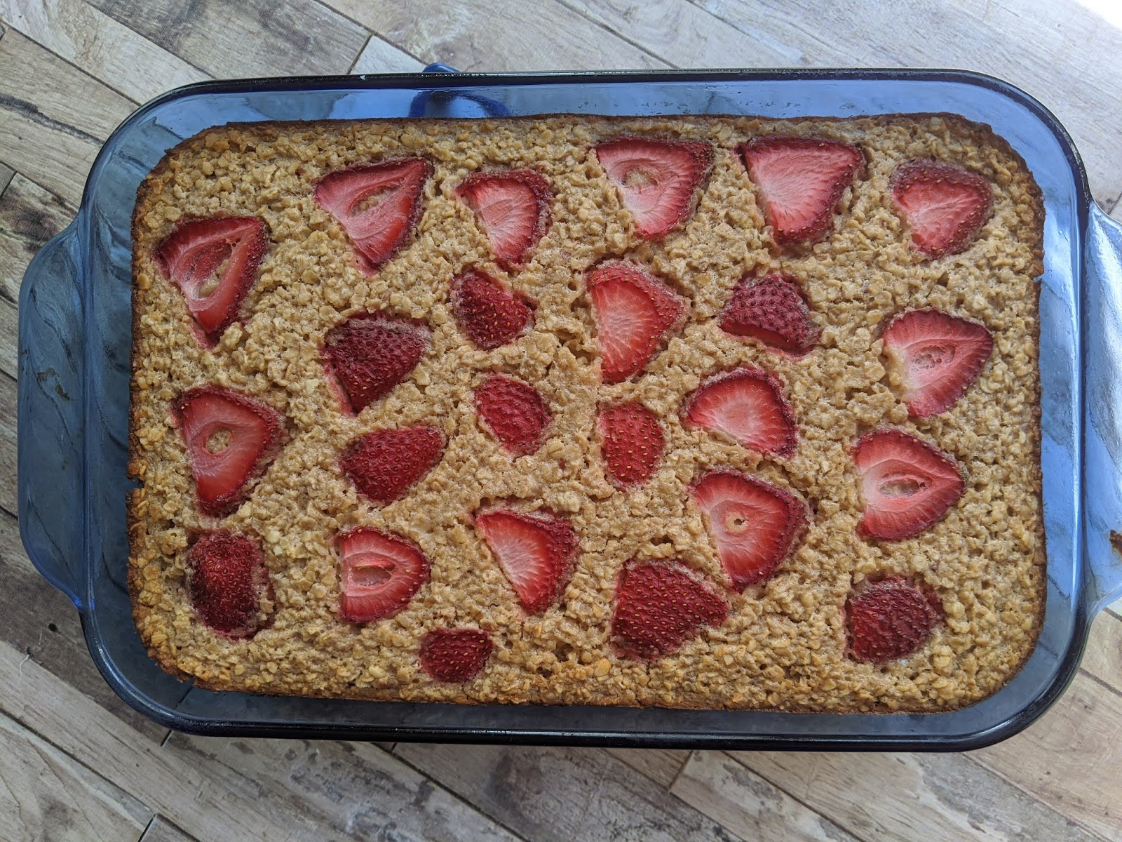 Strawberries and Cream Baked Oatmeal