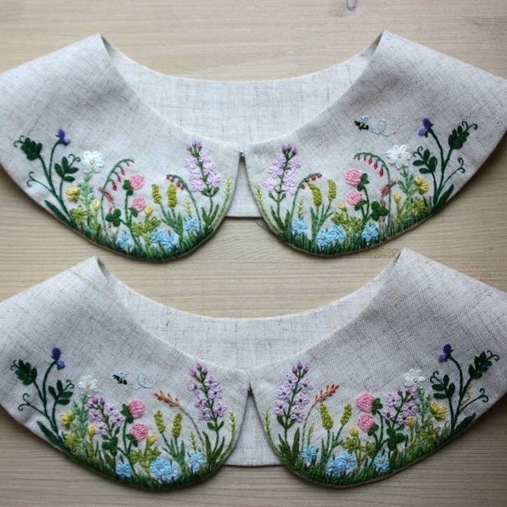 Mẫu thêu cổ áo đẹp - Hình 16