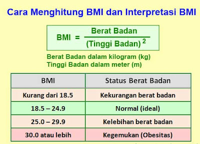 Perhitungan Kalkulator Manual BMI