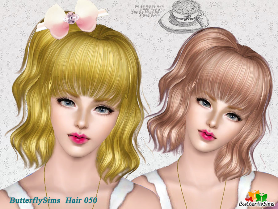 My Sims 3 Blog Butterfly Sims Female Hair 050 And Accessory
