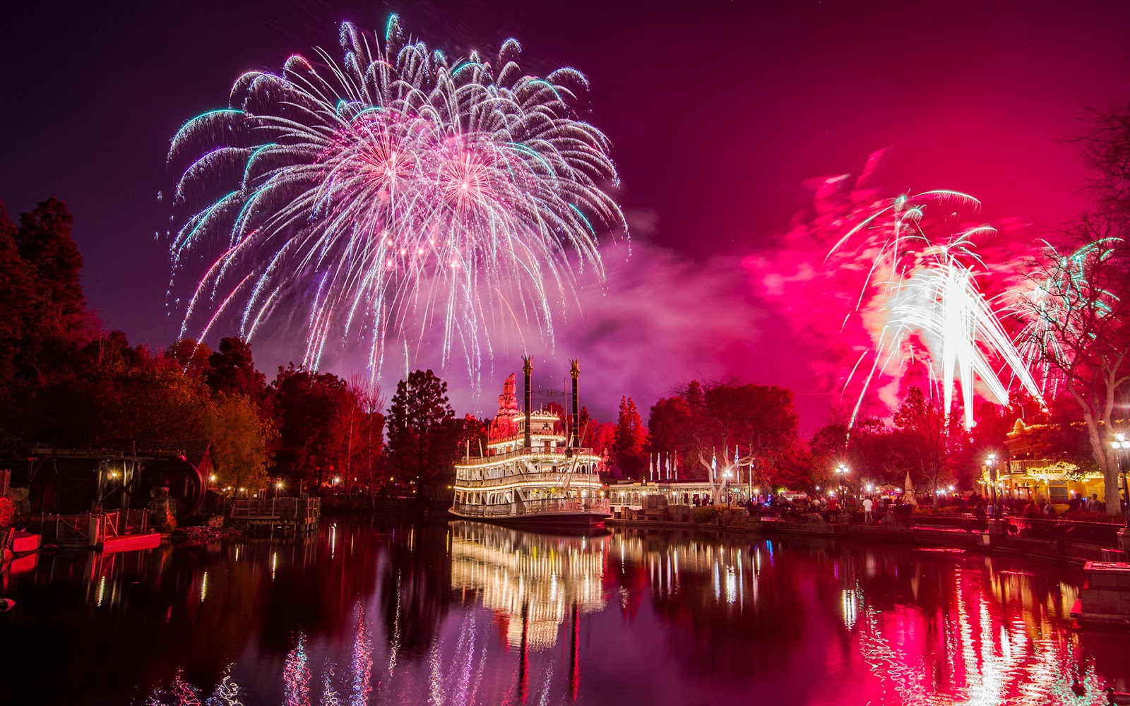Fireworks Over the River II