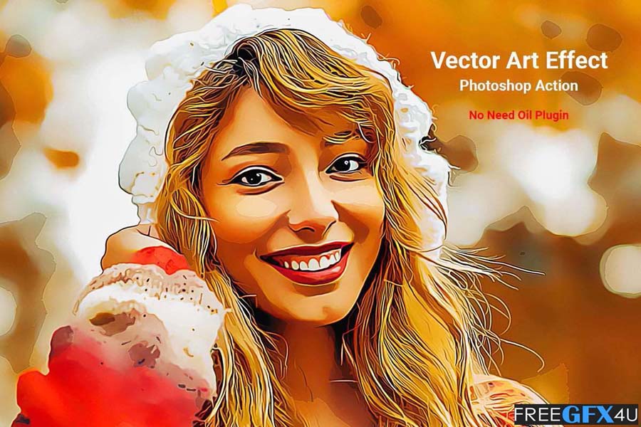 Vector Art Effect Photoshop Action