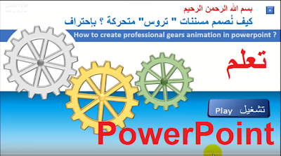  create gears Animations in powerpoint
