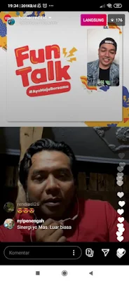 IG Live Home Credit bareng Erix Soekamti, dengan tema 'Sejuta Kreasi untuk Maju Bersama'