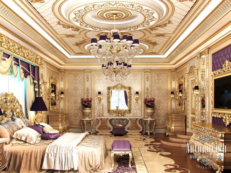 LUXURY ANTONOVICH DESIGN UAE Master Bedroom in classic style