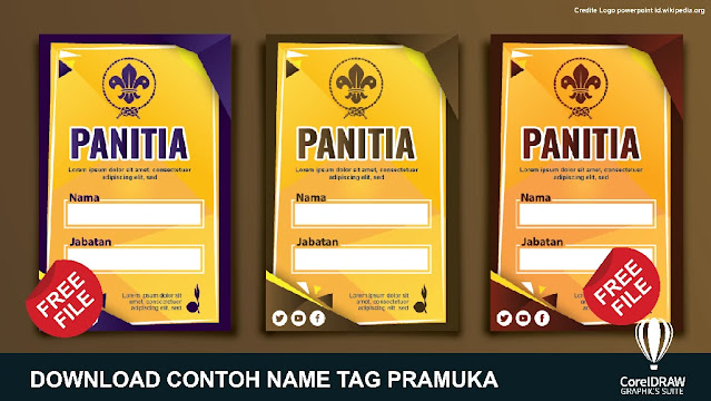 File File : Cara Mudah Membuat Name Tag Pramuka Coreldraw