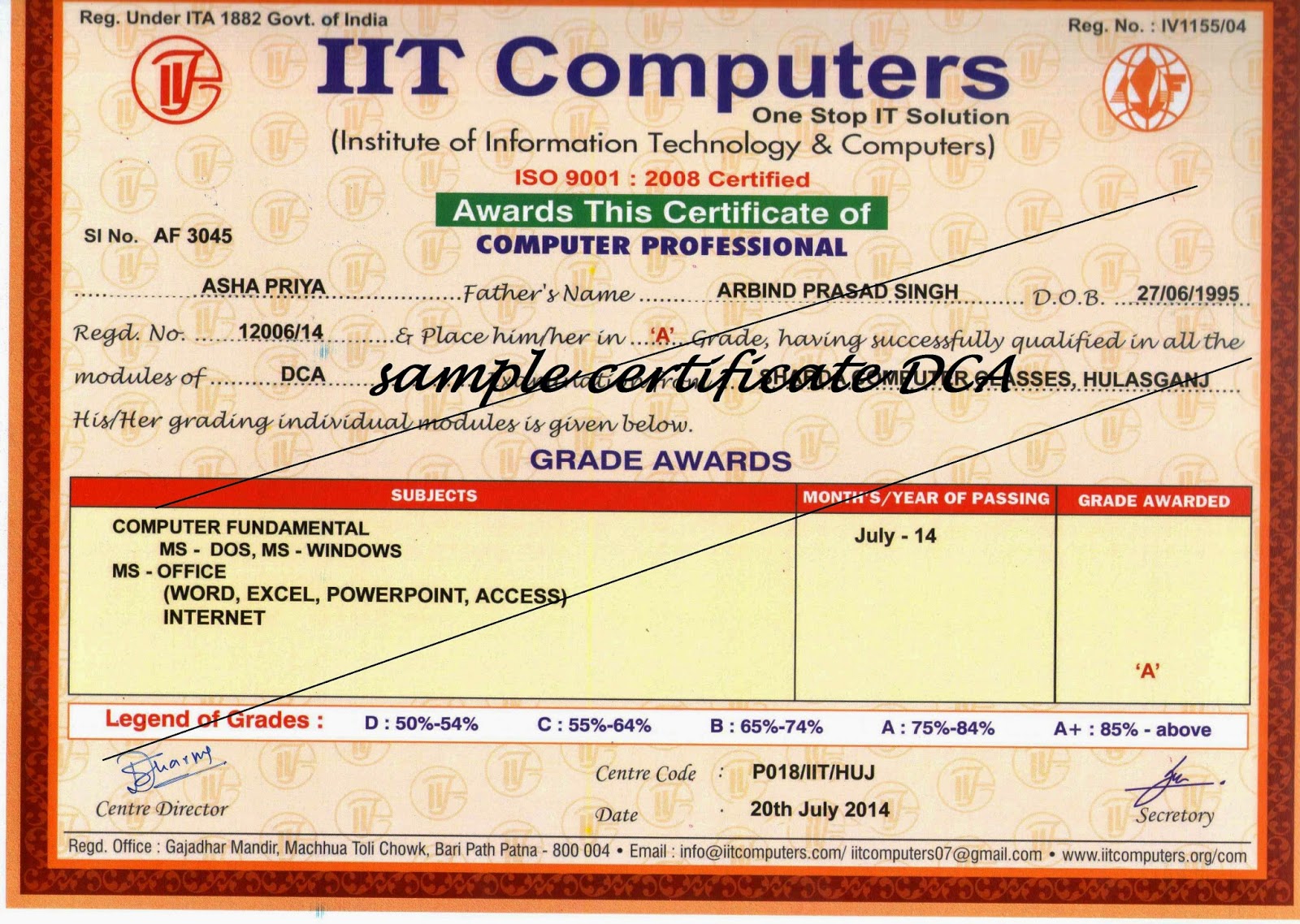 Sharda Computer Classes: DCA through Correspondence Course