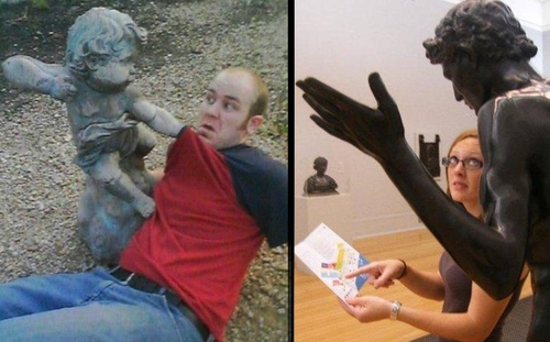 00-Kaneda-Funny-Photographs-with-Statues-and-Sculptures-www-designstack-co