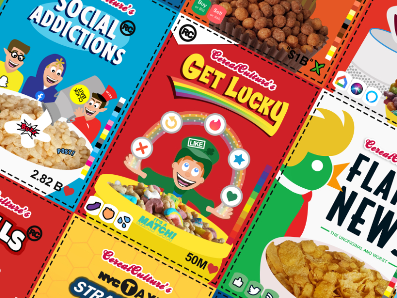 CerealCulture Cereal box art on Packaging of the World Creative