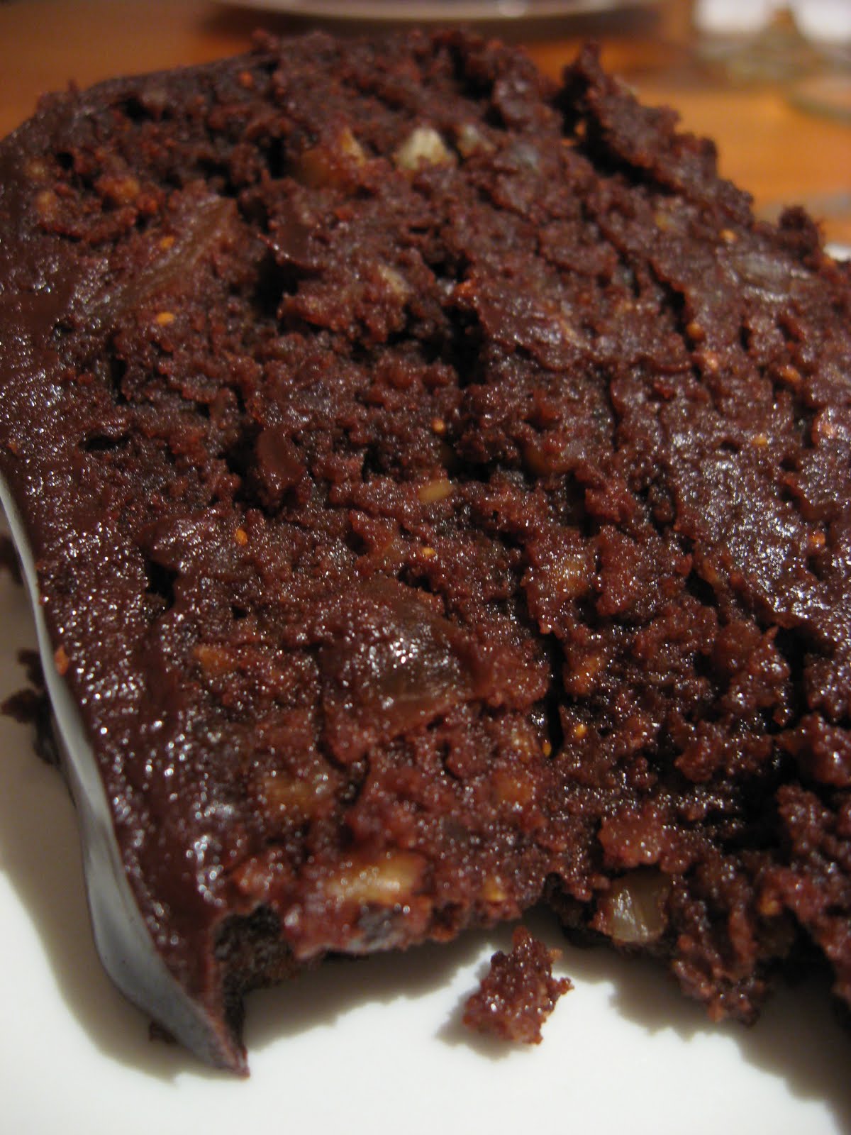 Morsels and Musings fig, hazelnut & chocolate fudge cake