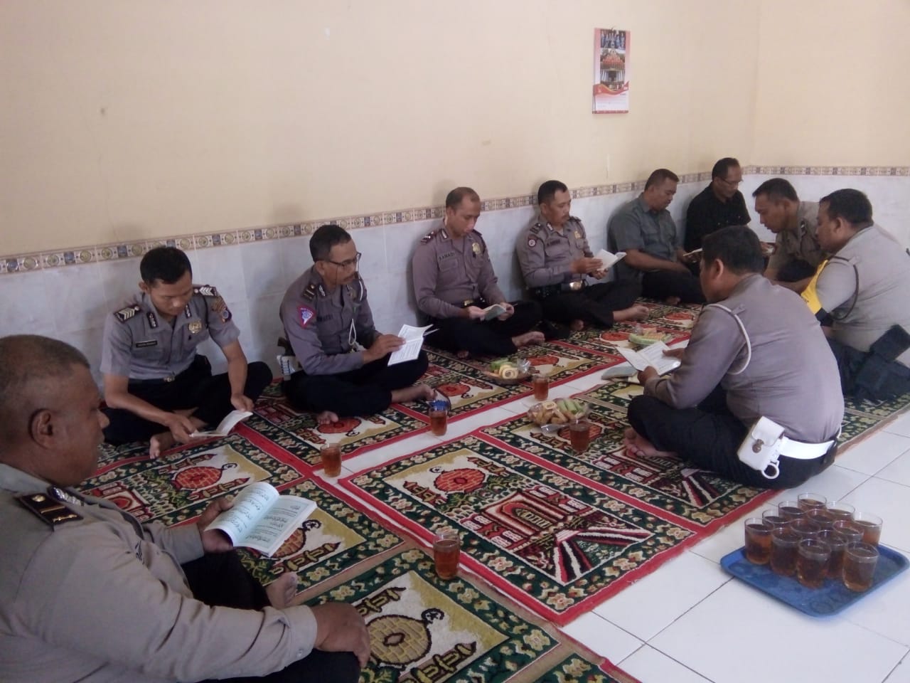 Sebelum Malaksanakan Tugas, Personel Polsek Kotagede Laksanakan Baca