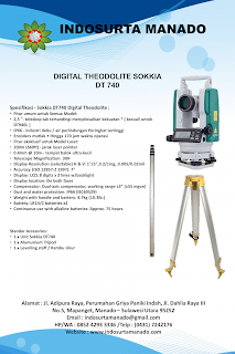 Brosur Spesifikasi Theodolite Digital Sokkia DT-740