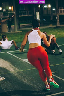 Mujeres caderonas leggins deportivos ejercicio