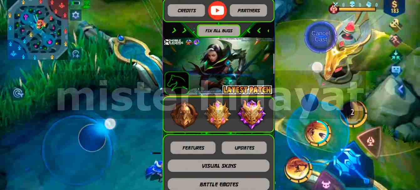 Apk Mykkie Injector MLBB V27 Unlock All Skin Full Sound, Drone View, Etc