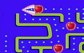 The game is a variation of the popular video game Pac Man. Teeth eat 4 apples. Sesame Street Elmo's World Teeth Elmo's Question