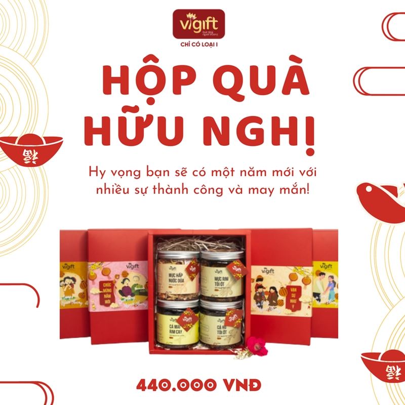 [Mặn] ViGift Hộp Quà ViGift 4 Hữu Nghị