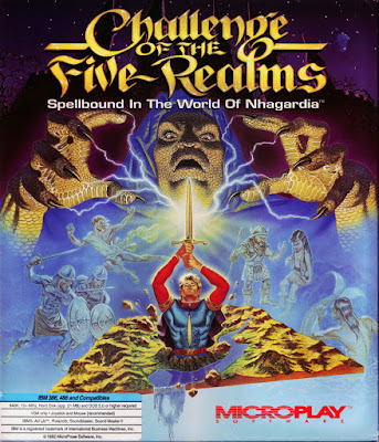 Challenge of The Five Realms MicroPlay Spellbound World Nhagardia 3 1/4 IBM  PC