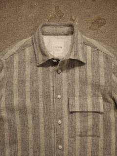 TOUJOURS "C.P.O. Shirt- Striped Scotch Tweed Cloth"