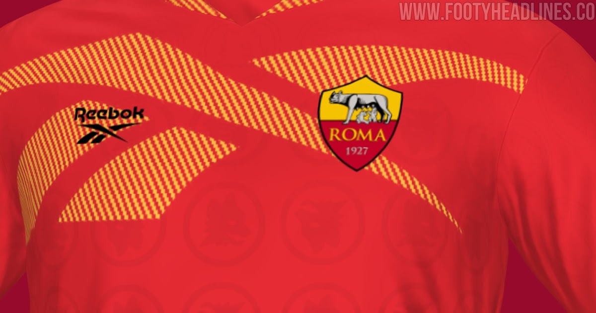 Entworfen mit dem FIFA Trikot Creator: Reebok AS Roma 21-22 Konzept