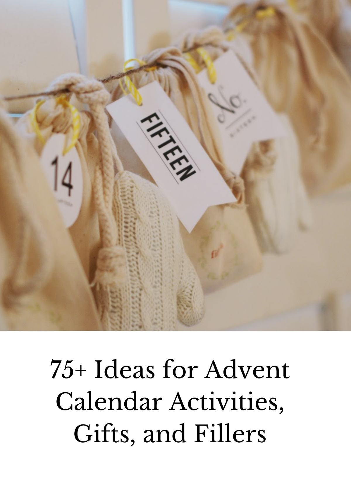 ideas for advent activities fillers gifts