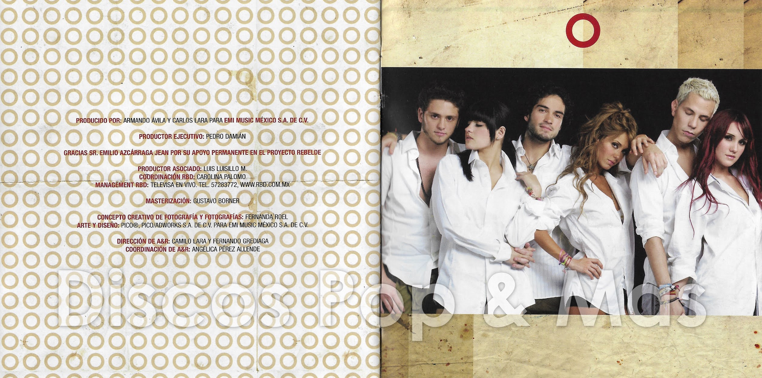 Discos Pop & Mas RBD Empezar Desde Cero Discos Pop & Mas RBD Empezar Desde Cero